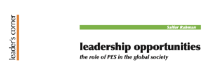 Read more about the article Leadership Opportunities: The Role of PES in the Global Society