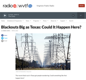 Blackouts as Big as Texas: Could it Happen Here?