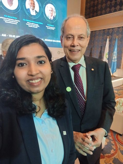 IEEE President Meets with IEEE Volunteer on the Sidelines of the World Green Economy Summit in Dubai