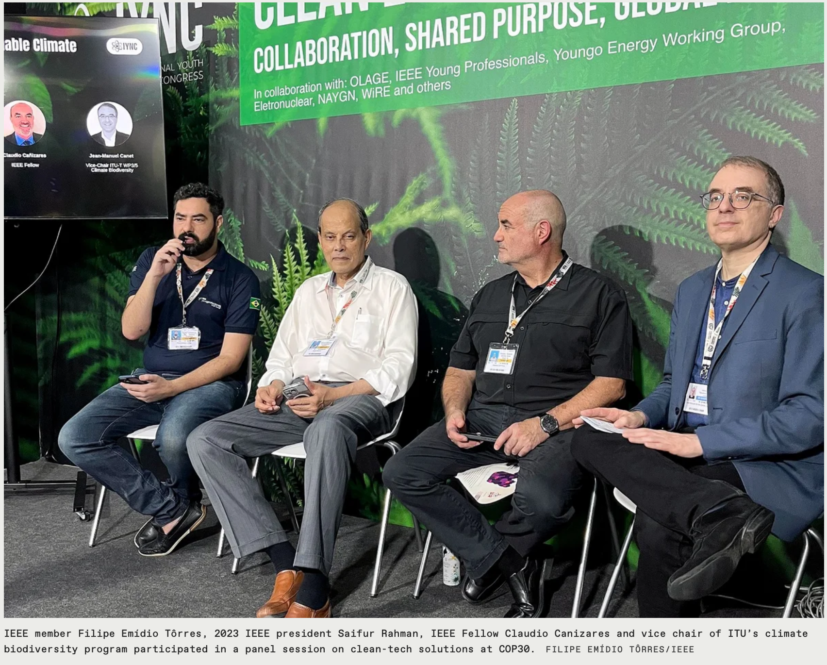 IEEE Plays a Pivotal Role In Climate Mitigation Talks showcasing tech solutions at COP30 and ITU symposium